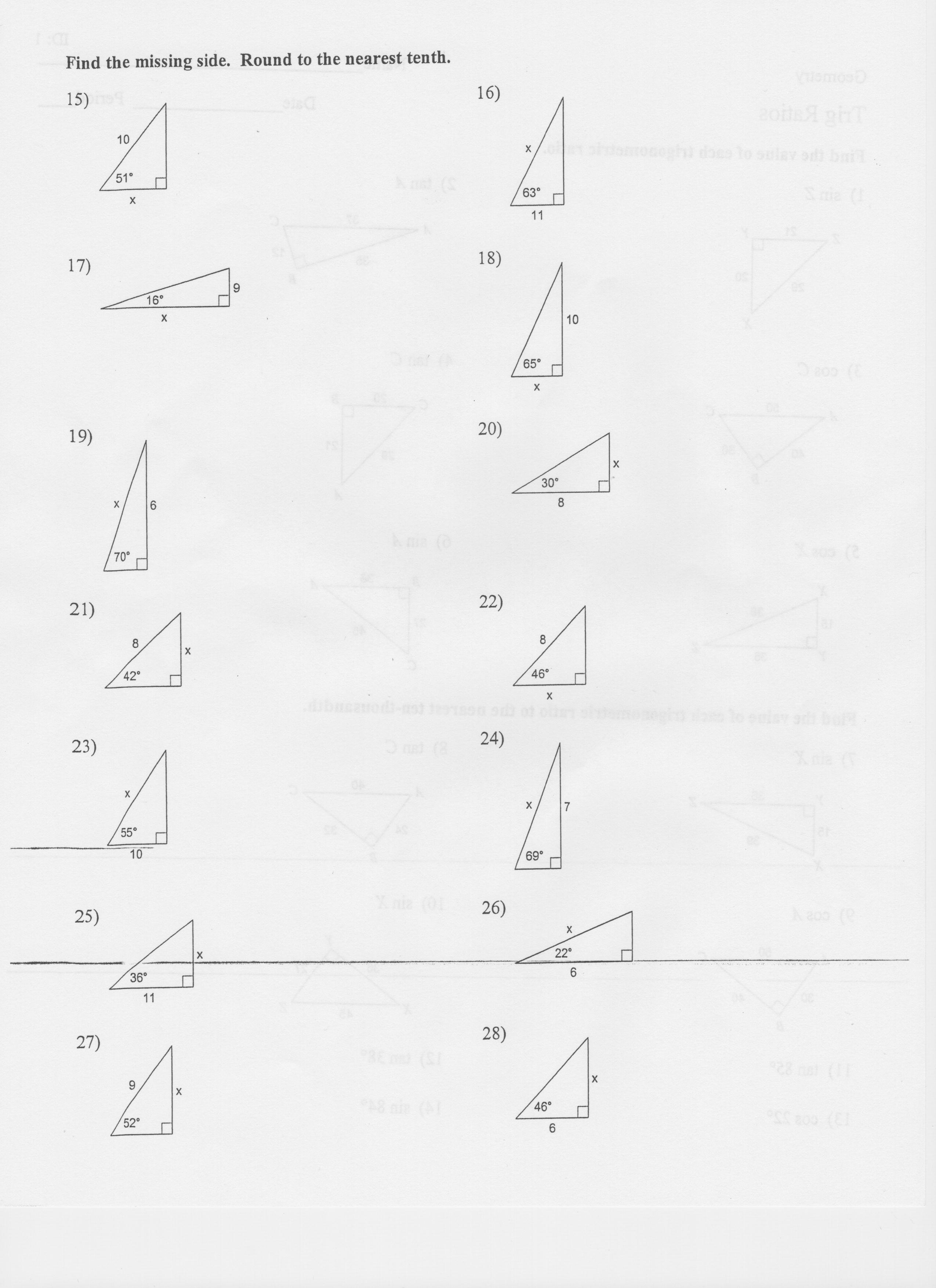 Pythagoras Theorem Worksheets Year 9