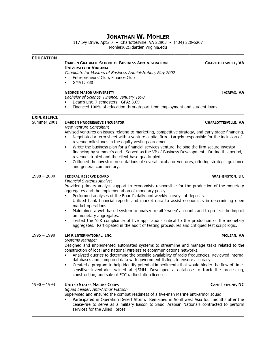 Resumes For Students