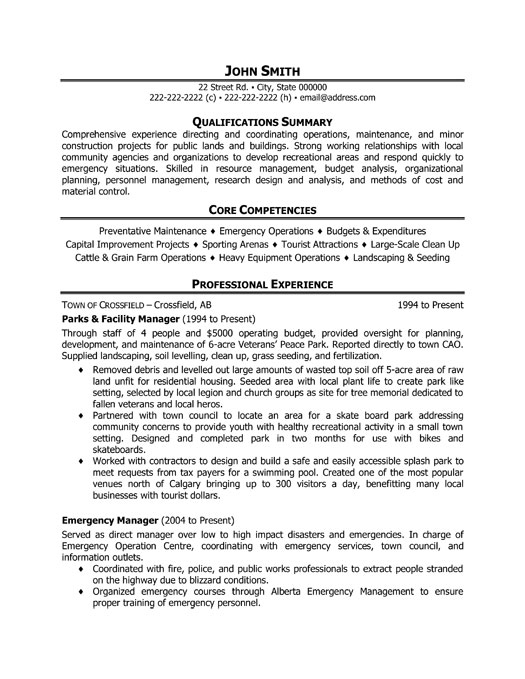 Retail Management Resume Template