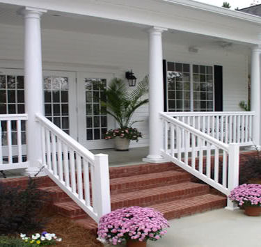 Round Front Porch Columns