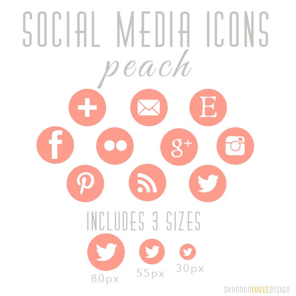 Round Social Media Icons Instagram