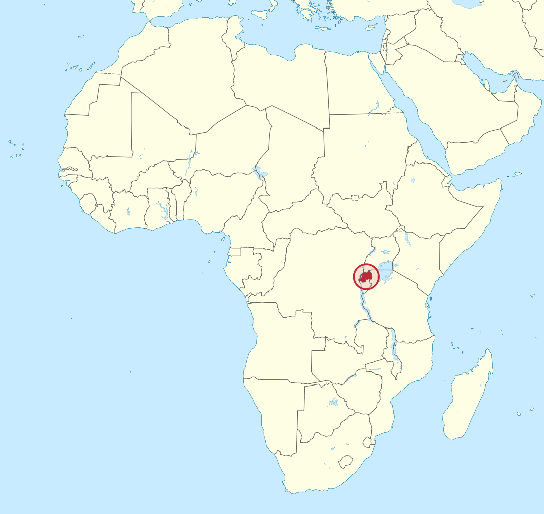 Rwanda Map Africa