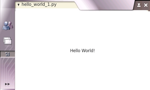 Sample Python Code Hello World
