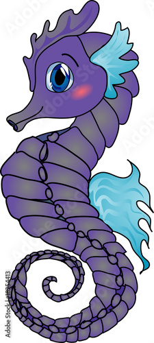 Seahorse Cartoon Drawing