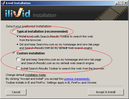Search Results Toolbar