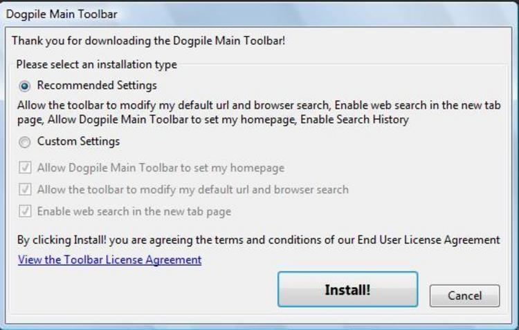Search Results Toolbar Has Blocked