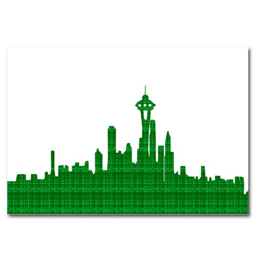 Seattle Skyline Silhouette
