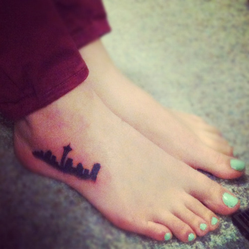 Seattle Skyline Tattoo
