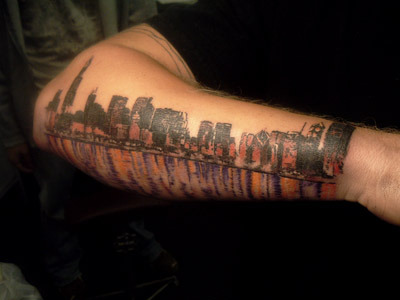 Seattle Skyline Tattoo