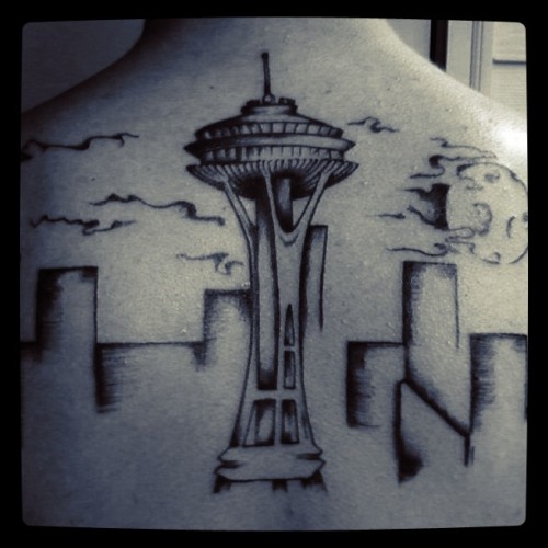 Seattle Skyline Tattoo