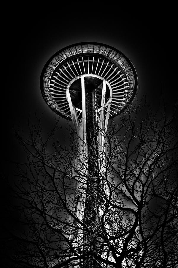 Seattle Space Needle At Night