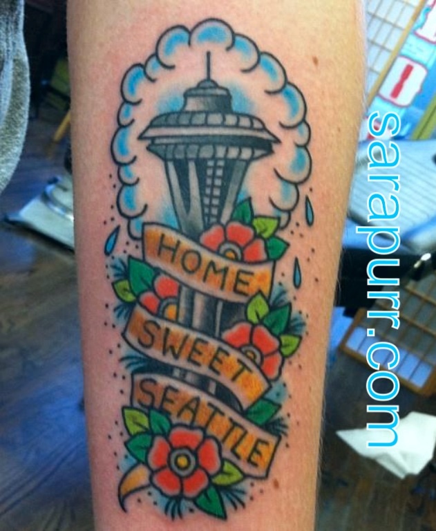 Seattle Space Needle Tattoo