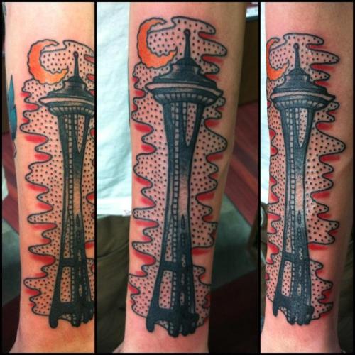 Seattle Space Needle Tattoo