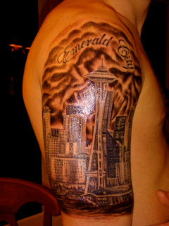 Seattle Space Needle Tattoo