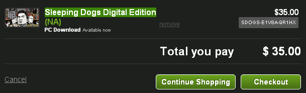 Sleeping Dogs Digital Edition