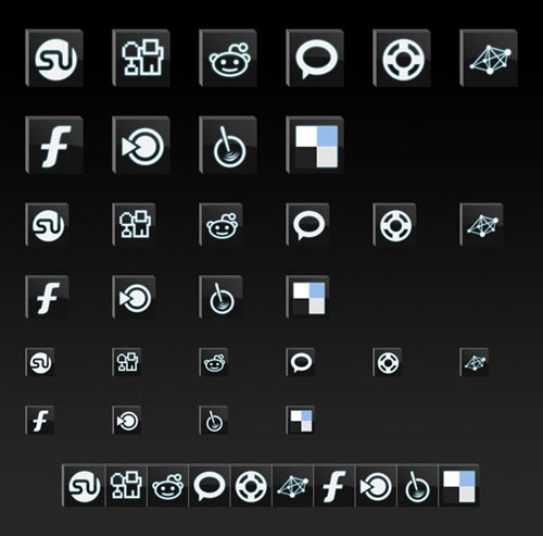 Social Media Icons Free Black And White