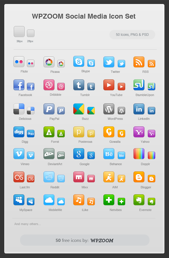 Social Media Icons Png