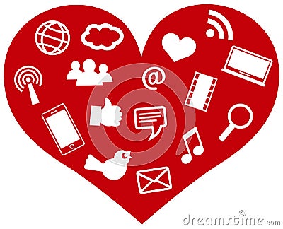 Social Media Icons White Background