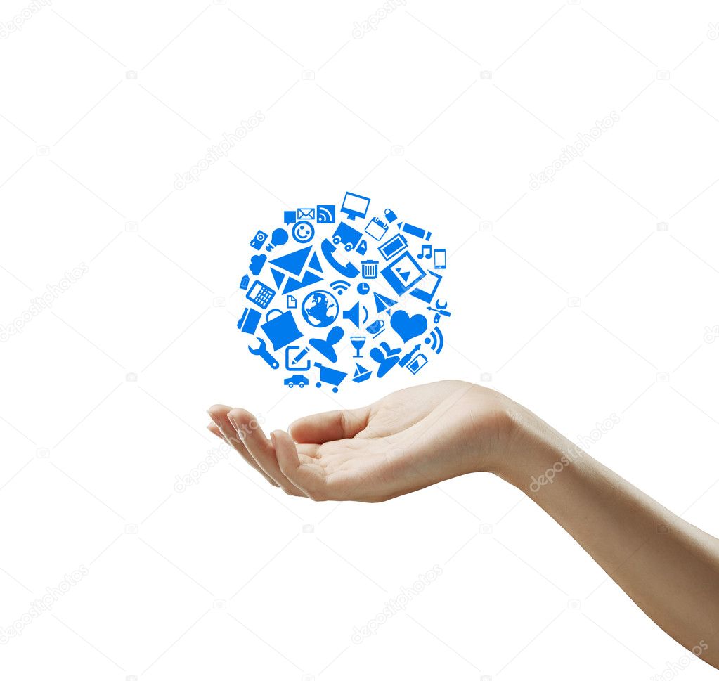 Social Media Icons White Background