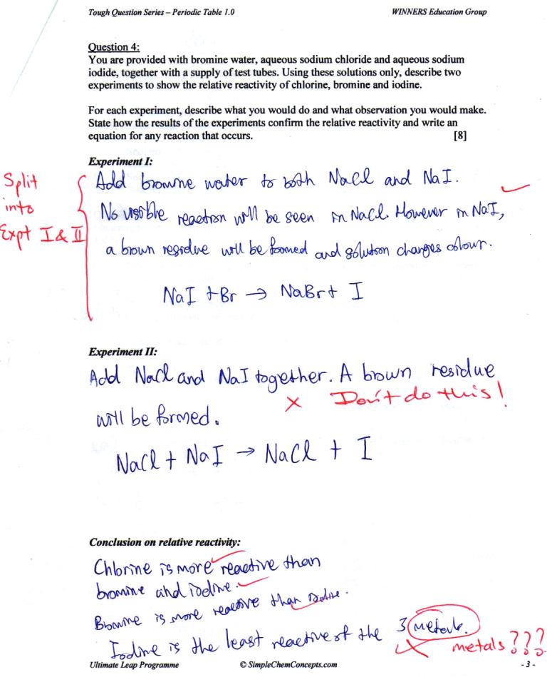 Solutions Chemistry Test Answers