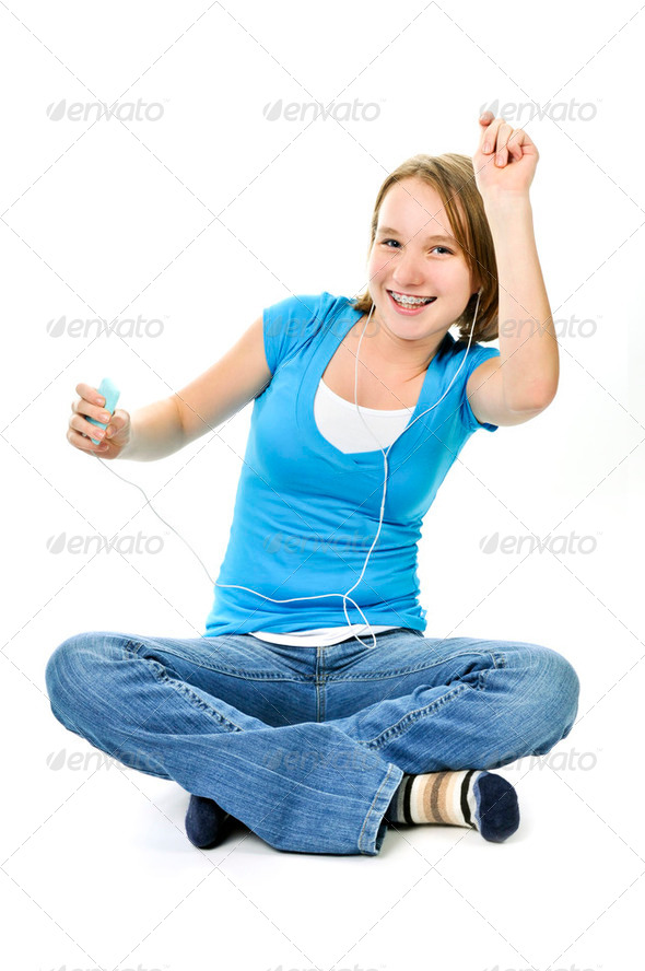Someone Listening To Music Cartoon