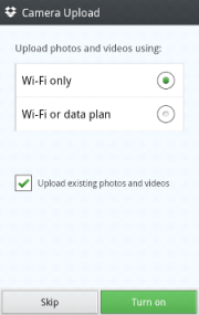 Stop Uploading Photos To Dropbox