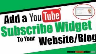 Subscribe Youtube Widget