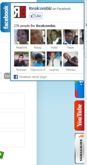 Subscribe Youtube Widget