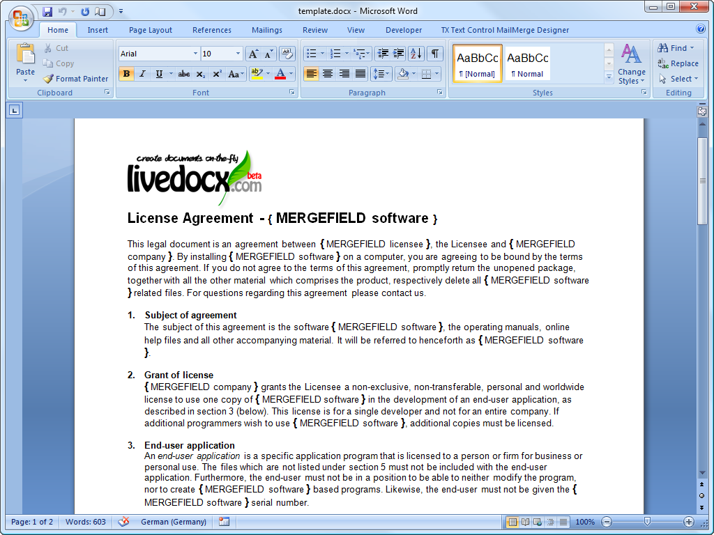 Technical Documentation Template Word