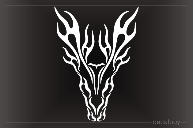 Tribal Deer Head Tattoos