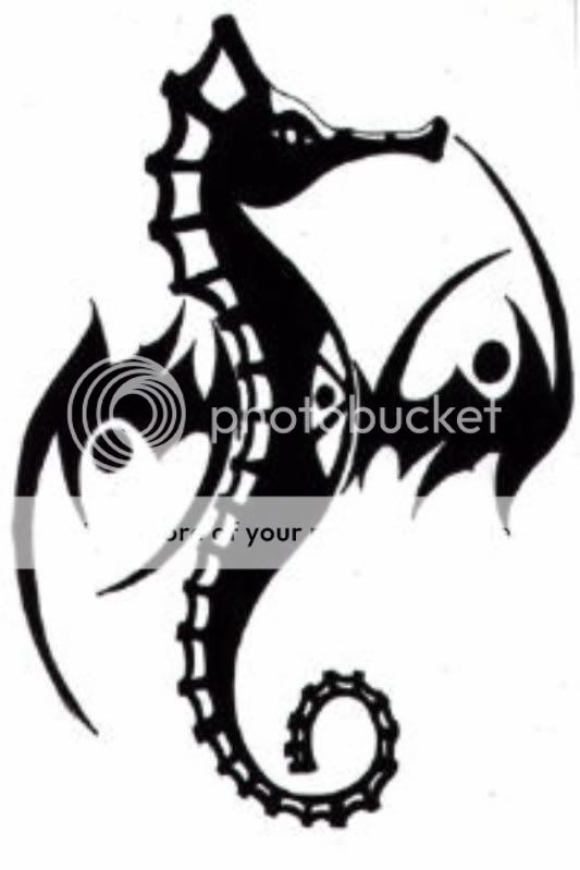 Tribal Seahorse Tattoo