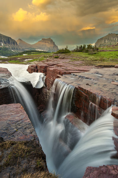 Triple Falls Glacier National Park Montana