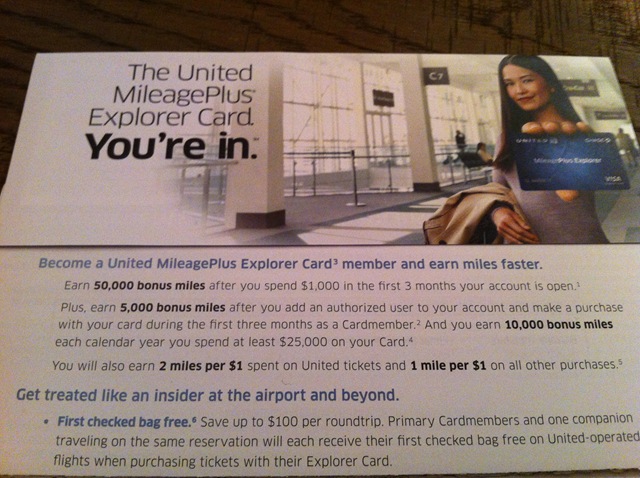United Mileageplus Explorer Card