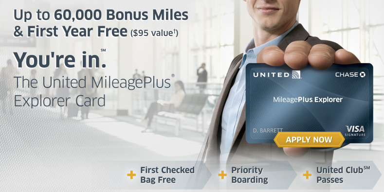 United Mileageplus Explorer Card 65000