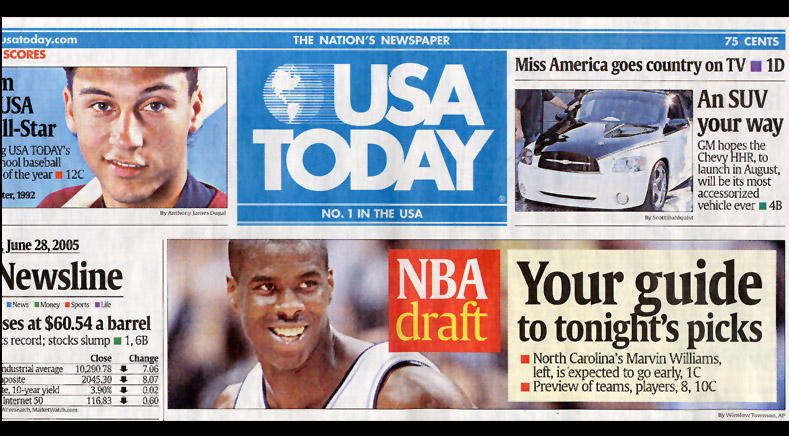 Usa Today Newspaper Front Page