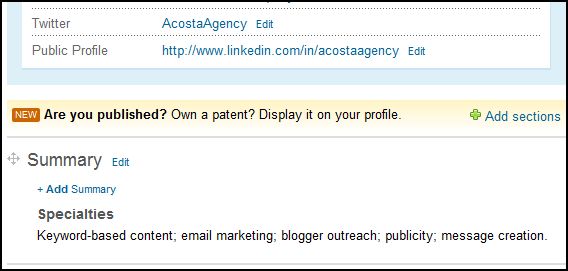 View My Linkedin Profile Button