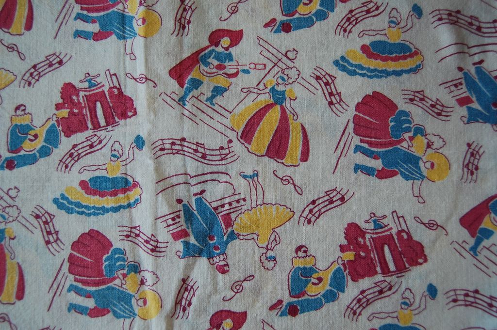 Vintage Feedsack Fabric