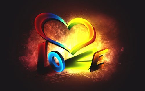 Wallpaper 3d Love