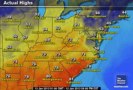 Weather Channel Map Of Us