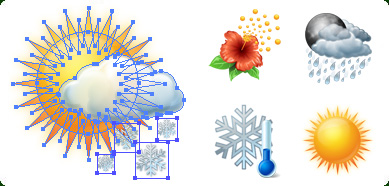 Weather Icons Free Vector