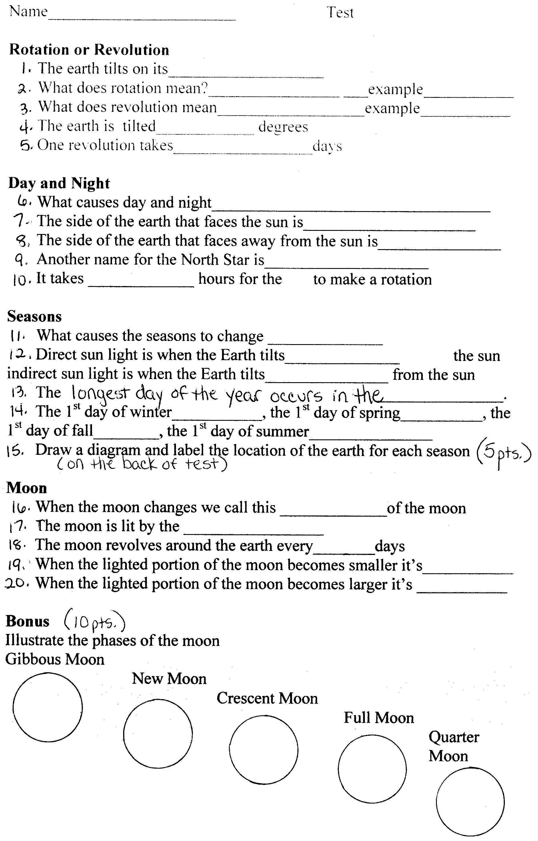 Weathering And Erosion For Kids Worksheets