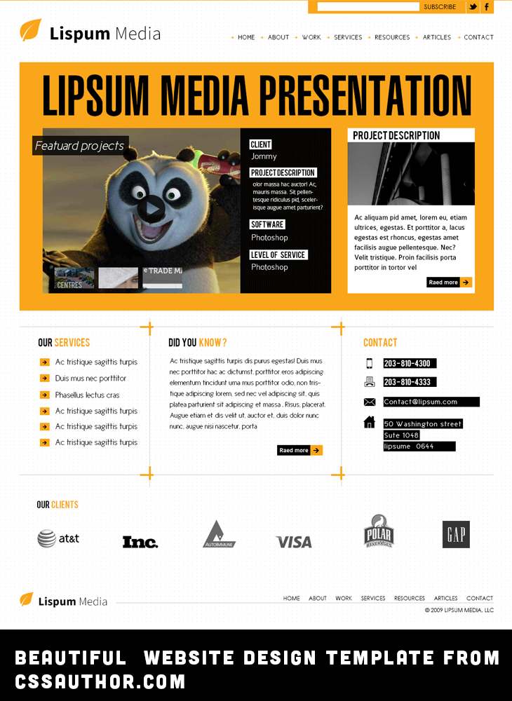 Web Design Templates Free Download