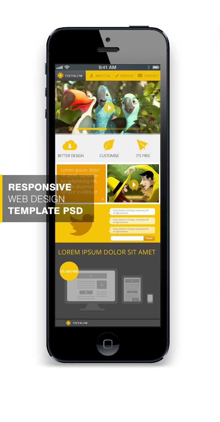 Web Design Templates Free Psd