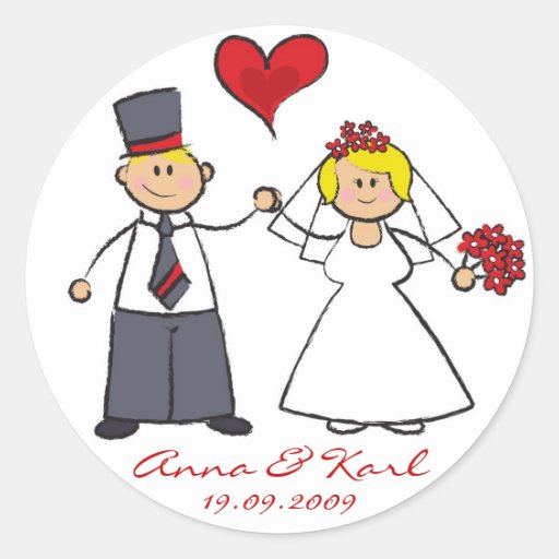 Wedding Bride And Groom Cartoon
