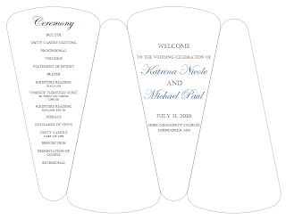 Wedding Ceremony Program Template Free Download