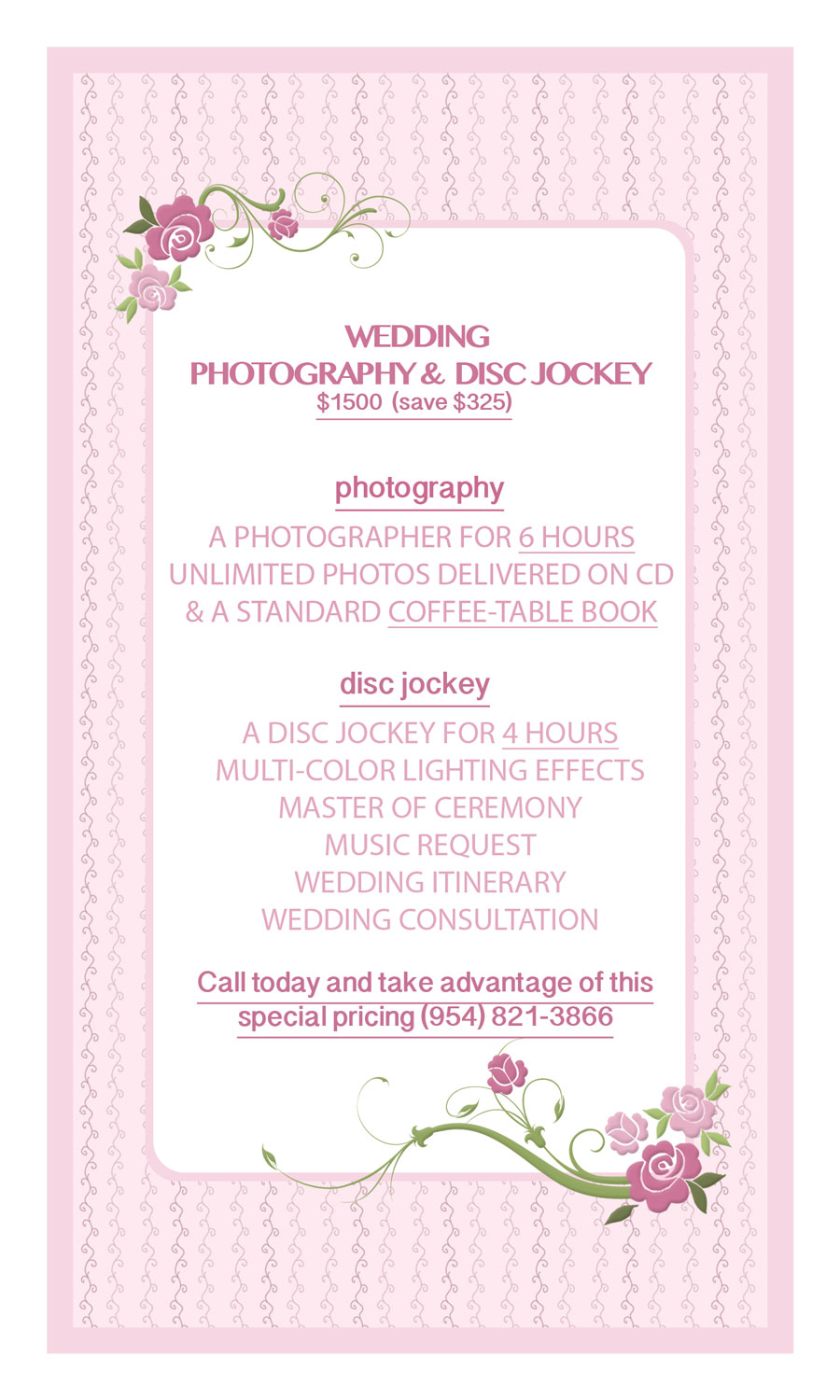 Wedding Reception Program Sample