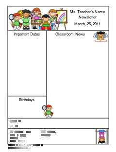 Weekly Newsletter Format