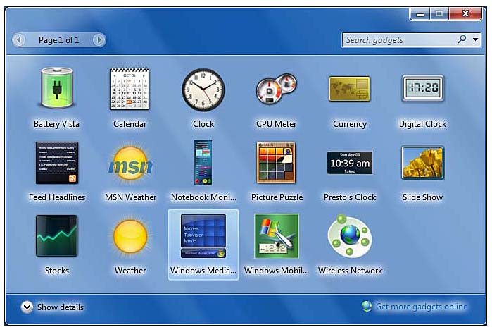 Windows 7 Gadgets