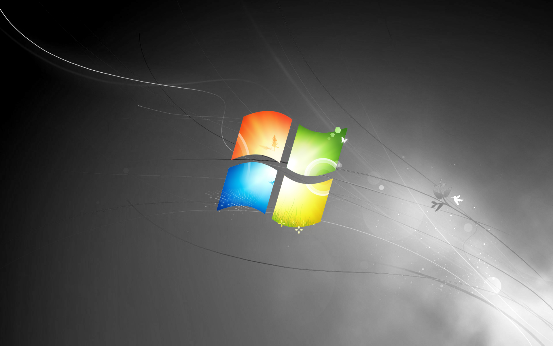 Windows 7 Logo Black