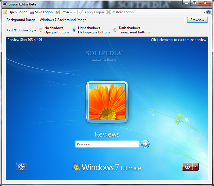 Windows 7 Logon Screen